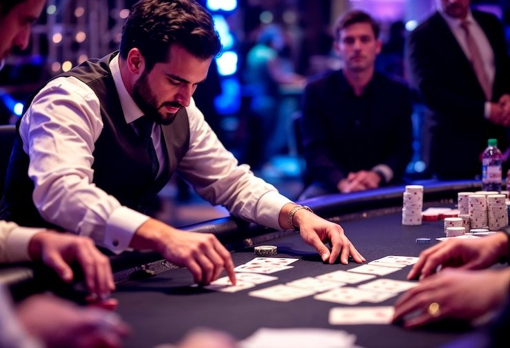 SA Gaming live dealer table on bagiwin88 showing multi-camera broadcast and betting interface